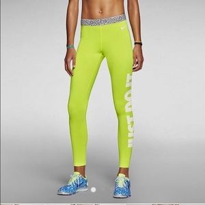Neon Nike Yoga Pants